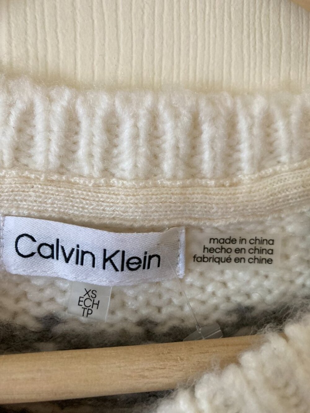 Calvin Klein Fair Isle Sweater XS - Picture 3 of 8